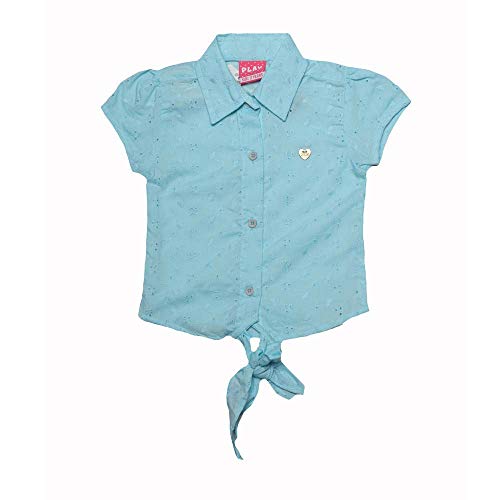Little Kangaroos_Girls_Cotton_Shirt_(6-12 Month) (3-6 Months, Blue) RS.274.00