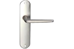 Paire de Poignées de porte KLOSE besser sur plaque Aluminium "Mini" - Bec de cane