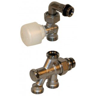 Giacomini - Robinetterie radiateur - Robinet 4 voies R436/2TG 1/2 x 16 - : R436IX052