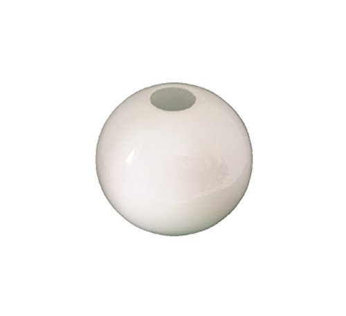 12.5cm Durchmesser Weiß Glas Anhänger Globe Lampenschirme. Umfang: 39 cm, Leuchte-Loch: 3.1cm, Großes Loch: 9cm (Kugel, Kreis, Kugel, Licht, Ersatz)