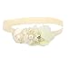 Baby Girl Flower Headband Hair Band Photography Headwear (Ivory)