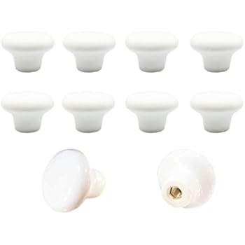 8er Design Weiss Rund Porzellan Möbelknopf Möbelknöpfe Möbelgriffe