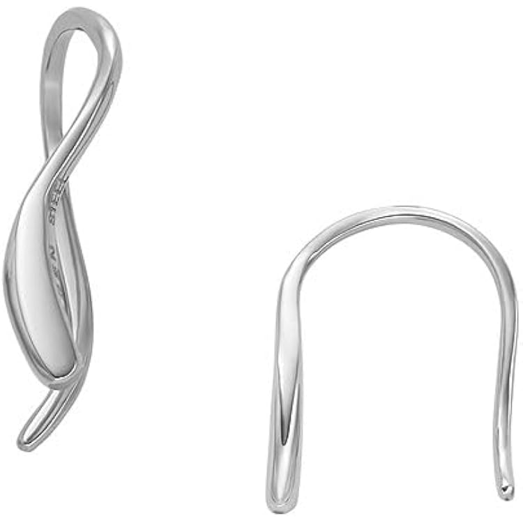 Amor Ohrhänger Aus Edelstahl Für Damen – 5,5 Cm, Silberfarben, Mit Geschenkbox, Schlichtes Design