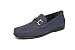 Produktbild Herren Slipper Fashion Lässig Elegant Slipper Fahrerschuhe mit Absatz Designer Mokassin Neuer Stil UK Größen - Herren, Blau, EU 40