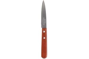 PRADEL COUTEAU OFFICE LAME 9CM MANCHE BOIS A RIVET
