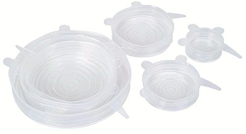 BWSM Silikon-Frischhalte-Deckel,Silikon Abdeckungs Set,Dehnbar&Wiederverwendbar,für Töpfe, Schüsseln, Behälter aller Formen, kälte- und hitzebeständig - 4
