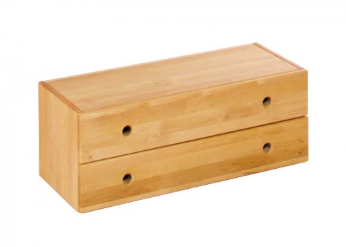 BioKinder 22170 Lara element with drawers for broad Lara shelves, solid biological alder wood