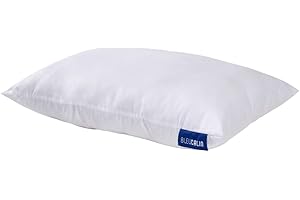 Bleu Calin Oreiller 6-10 Ans Moelleux spécialement conçu pour Enfant - Enveloppe Toucher Peau de pêche - rectangulaire 40x60cm