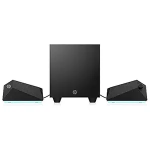 HP X1000 2.1 RGB Gaming Speakers with 3.5 mm AUX Input and Deep Bass Adjustable EQ