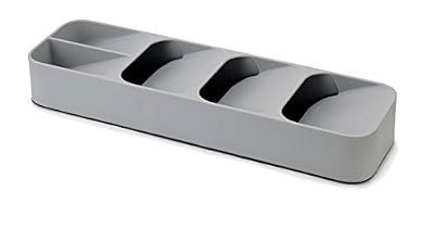 Joseph Joseph 5028420851199 Range Couvert pour Tiroir, Plastique, Gris, 11 x 39,5 x 5,7 cm