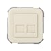 Produktbild SIMON – 31089 – 61 Adapter 2 RJ-45 Amp s-31 Elfenbein Ref. 6553131075