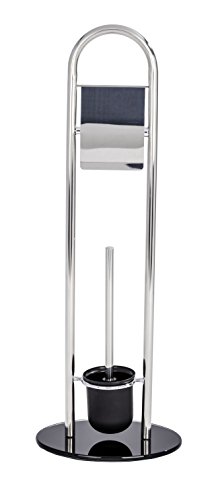 Wenko 21731100 Stand WC-Garnitur Atlanta, Edelstahl rostfrei, 28 x 78,5 x 20,5 cm, glänzend - 3