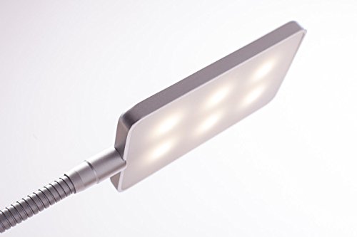 4W LED Bettleuchte Leseleuchte Flexleuchte Nachttischlampe Bettlampe Leselampe … (2er SET „chrom“) - 9