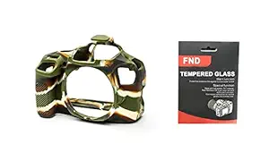 FND Silicone Protective Camera Case Cover for EOS 700D Camouflage Silicone Cover with Protector