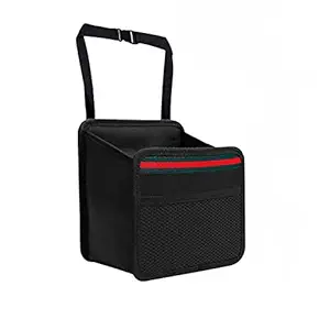 JSTBUY LABEL Mini Car Trunk Organizer, Universal Hanging Car Seat Organizer Accessories, Car Back Seat Organizer, Ultra-Durable Foldable Multi-Function Hanging Waterproof, Car Trush Organizer (Black)