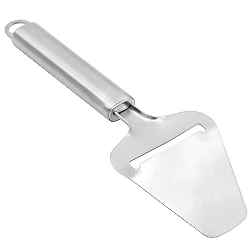 Käseschneider, Bukm, Käse-Schneidmaschine, Edelstahl-Scherblock mit ergonomischem Griff-Entwurf, für harten Käse, Scheibe-Schinken, Kuchen u. Sandwiche, Silber - 5