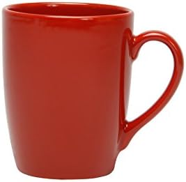 Menasty Table Ibiza 2058106 Earthenware Mugs (Set of 6) - 350 ml - Red