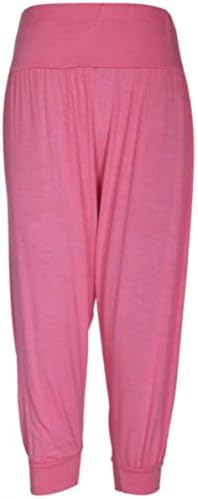 ASBAHFASHION WOMEN'S HAREM TROUSERS ALI BABA LONG PANTS BAGGY HAREEM LEGGINGS PLUS SIZE 8-26 (S/M UK8-10, CORAL)