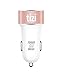 Price comparison product image equinux tizi Turbolader 2x MEGA (4.8A, Rose Gold) - 2x USB car charger with Auto Max Power technology, 2 manufacturer independent high power USB ports