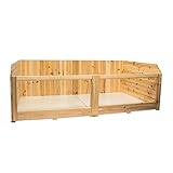 meerschweinchen holzkäfig reinigen Großzügiges Freigehege mit Plexiglasfront