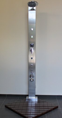 Preisvergleich Produktbild AcquaVapore Modena EDELSTAHL Dusche Gartendusche Pooldusche