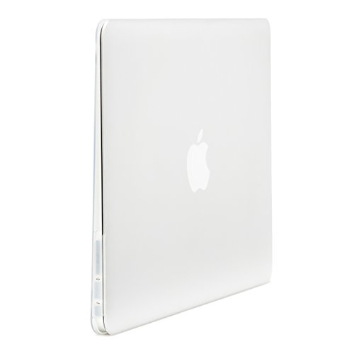 Matte Hartschale für 11 Zoll MacBook Air, LENTION Durchsichtige Plastikabdeckung & Schale für Mac Book Laptop, matte Hülle mit Gummifüßen, mit Anti-Staub Port Stecker – Transparent Weiß - 3