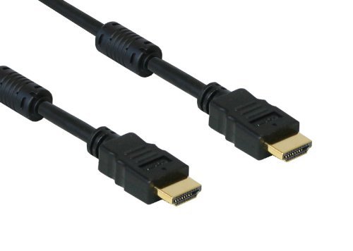 1m HDMI Kabel 1080p; 1A Qualität; vergoldet; 2x Ferrit - Filter