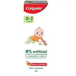 Colgate Toothpaste for Kids (0-2 years), Natural Fruit Flavour, 70g