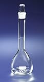 matraz aforado 100 ml pyrex precio  Corning Pyrex Cristal de borosilicato matraz de fondo redondo, de clase A, resistentes, volumétrico, con estándar Taper tapón, 2000 ml, 4