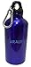 Produktbild Personalisierte Wasserflasche mit Karabiner mit Text: Aralt (Vorname/Zuname/Spitzname)