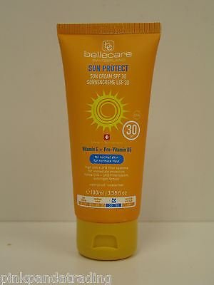 3 X BELLECARE SUN CREAM SPF 30 NORMAL SKIN CABIN FRIENDLY SIZE 3 X 100ml