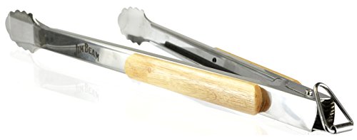 Jim Beam Grillbesteck mit Holzgrifffläche im Geschenkset, 5 tlg. - 5