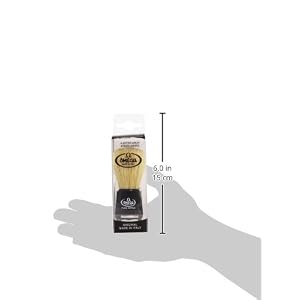 Omega of Italy Boar Hair Shaving Brush, Black/Clear Plastic Handle - Image 5