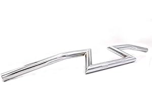 BHYSHOP 1" 25mm Retro Vintage Drag Manubrio Bar Cafe Racer Chopper Big Dog Bobber Rat Custom (Chrome)