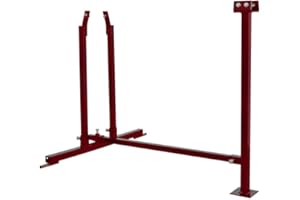 Titan Pro 7 Ton Electric Log Splitter Stand (Red, Metal, Floor Mount, Firewood Preparation, Home Heating, Camping)