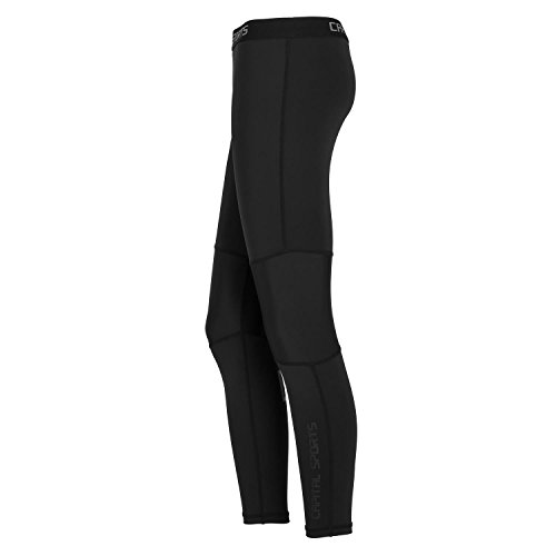 CAPITAL SPORTS Beforce Kompressions-Unterwäsche Funktionsunterwäsche Sport Oberteil und Unterhose lang für Männer und Frauen (Laufunterwäsche, in den Gößen XS, S, M, L, trägt Feuchtigkeit nach außen) schwarz - 3
