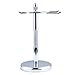 Shaveory Shaving Brush & Razor Stand Chrome Holder for your Razor & Shave Brush Keeps Sink Neat & Protects Your Shaving Tools