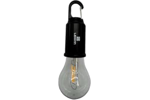 SQUADO Lanterna LED da Campeggio USB Ricaricabile, 3 Modalità di Illuminazione, con Gancio, Portatile per Tenda, Escursionismo, Pesca