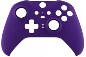 THE GAMING WAREHOUSE Xbox One Elite Series 2 Soft Touch Faceplate Shell, Replacement Front Housing Cover Case (Purple)
