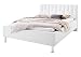 Produktbild sette notti  Polsterbett Bett 180x200 Weiß, Bett mit Strasssteinen, Bett mit echten Swarovski Steinen, Kunstleder- Bett mit Liegefläche 180x200 cm, Rapido Art Nr. 1333-10-5000