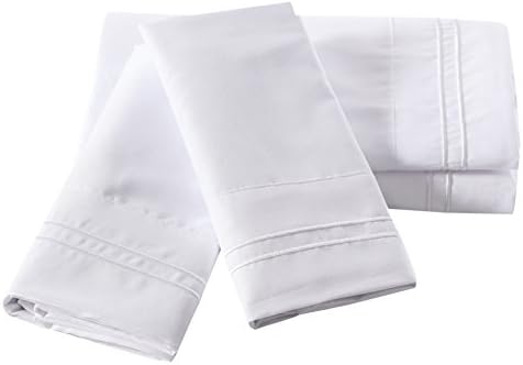 Pisces Global Microfiber 4-Piece Sheet Set, White, King