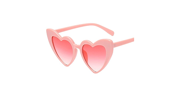 sonnena Occhiali Donna Occhiali da sole Hawkers estate, sole a forma di  cuore delle donne e Lolita Retro Fashion Integrated Glasses UV occhiali da  sole Sport all' aria aperta 24 cm b :