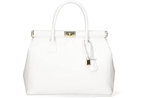 Chicca Borse Borsa top handle donna borsa a mano in pelle dollaro borsa media italiana