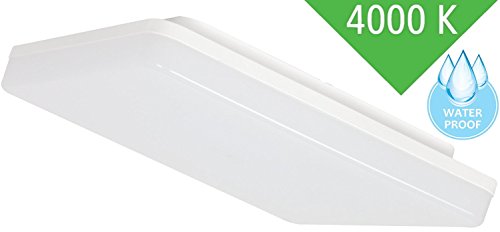 Ultraslim LED 24W IP44 Aufbau Panel eckig - 2050lm - Feuchtraum Deckenleuchte 230V - tagesweiß (4000 K)