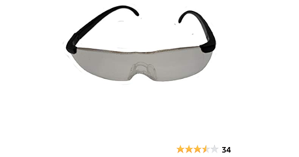 Occhiali con funzione lente d'ingrandimento, ingrandiscono di circa il  160%, ideali per cucito, modellismo e lettura di piccoli caratteri, unisex  : Amazon.it: Salute e cura della persona