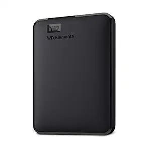 Western Digital WD 5TB Elements Portable External Hard Drive, USB 3.0 - WDBU6Y0050BBK-WESN