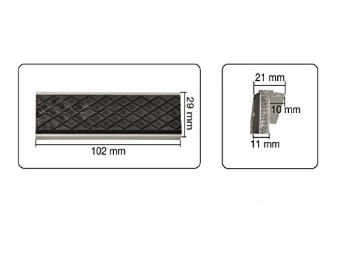 2 teiliges Set Schutzbacken für Schraubstock weich 100mm mit magnetischer Rückseite - 2