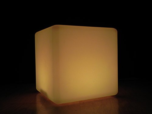 7even® LED Design Cube / LED Leuchtwürfel / Hocker, Sitzwürfel, Tisch, Akku oder Netzbetrieb, Fernbedienung - 4