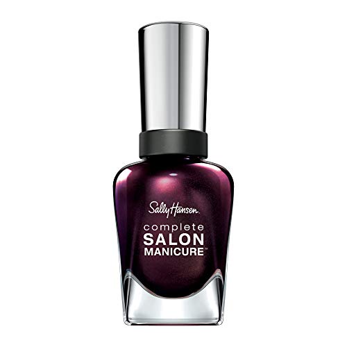 Sally Hansen Complete Salon Manicure Nagellack mit Keratinkomplex Belle of the Ball, Bordeaux, glänzender Pflegelack ohne UV-Licht, langanhaltend, Nr. 641, (1 x 14,7 ml)