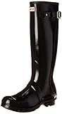 Glanz-Optik Hunter Damen Original Gloss Gummistiefel - Schwarz (Black/blk) , 39 EU